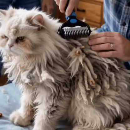⏰LAST DAY 60% OFF 🔥 Dual-Sided Pet Grooming Comb for Dogs & Cats - Removes Mats Without Pulling Pain