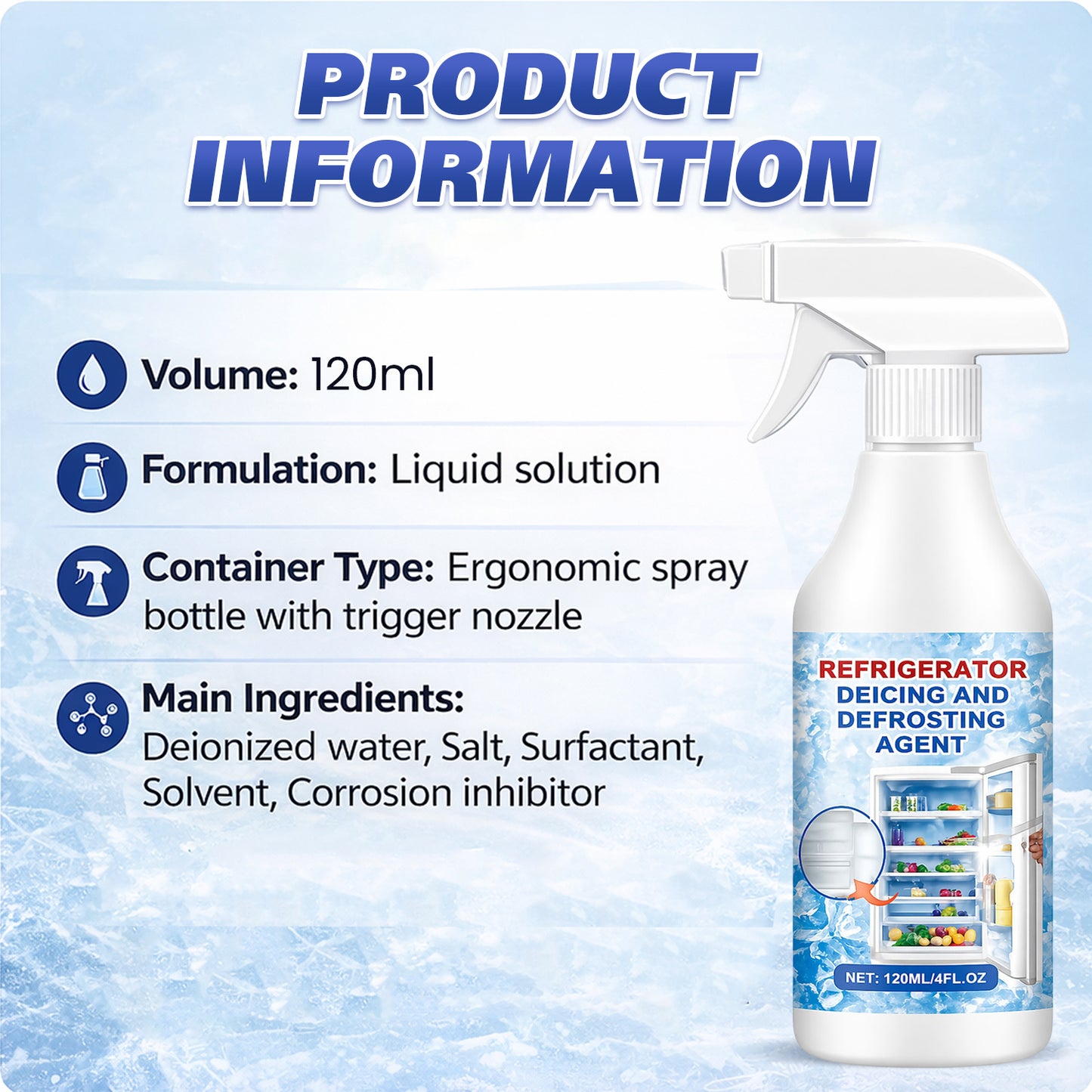 Defrosting Spray for Fridge & Freezer