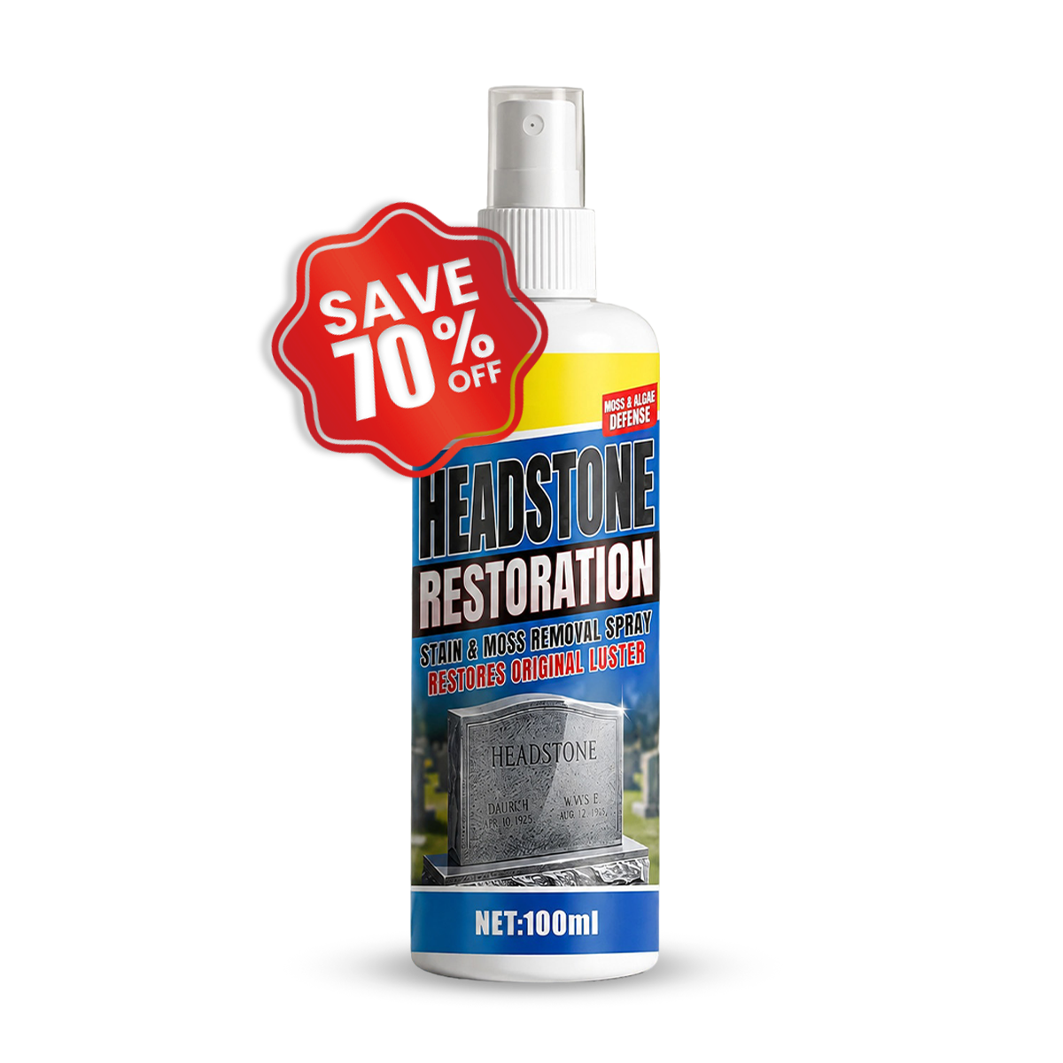 Headstone Restoration & Cleaning Spray