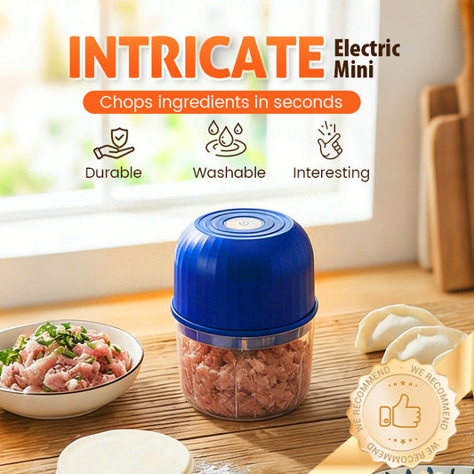 SUMMER SALE 70% OFF 🔥 Cordless Multifunctional Electric Garlic Chopper - Robust Motor & Stainless Steel Blades 🔪⏱️