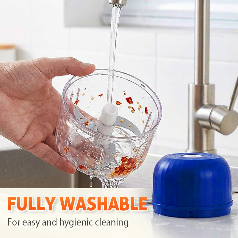 SUMMER SALE 70% OFF 🔥 Cordless Multifunctional Electric Garlic Chopper - Robust Motor & Stainless Steel Blades 🔪⏱️