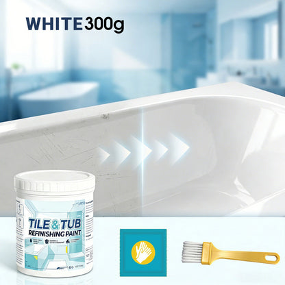⚡ LAST DAY 60% OFF 💞 Premium Tile & Tub Refinishing Paint Kit - Restore Your Bathroom In Hours