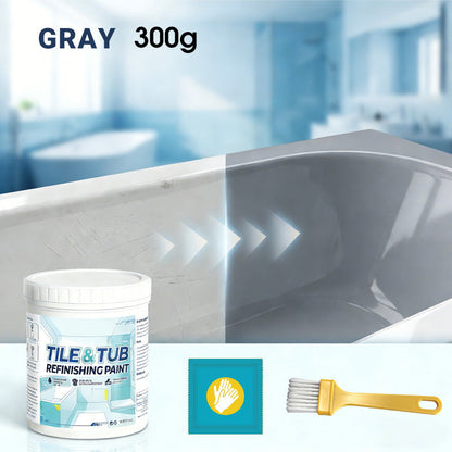 ⚡ LAST DAY 60% OFF 💞 Premium Tile & Tub Refinishing Paint Kit - Restore Your Bathroom In Hours