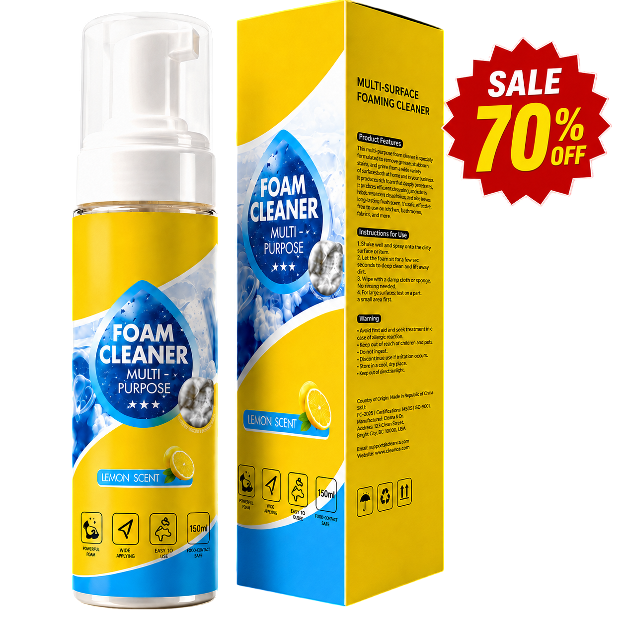 Foam No-Rinse Cleaner