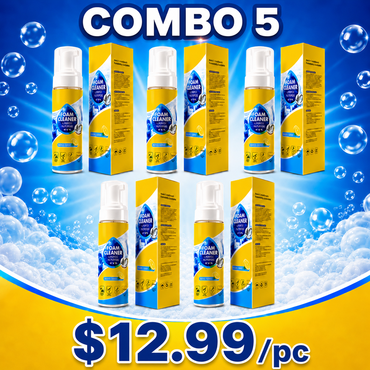 🔥Summer Kickoff: 70% OFF 🔥 Foam No-Rinse Cleaner