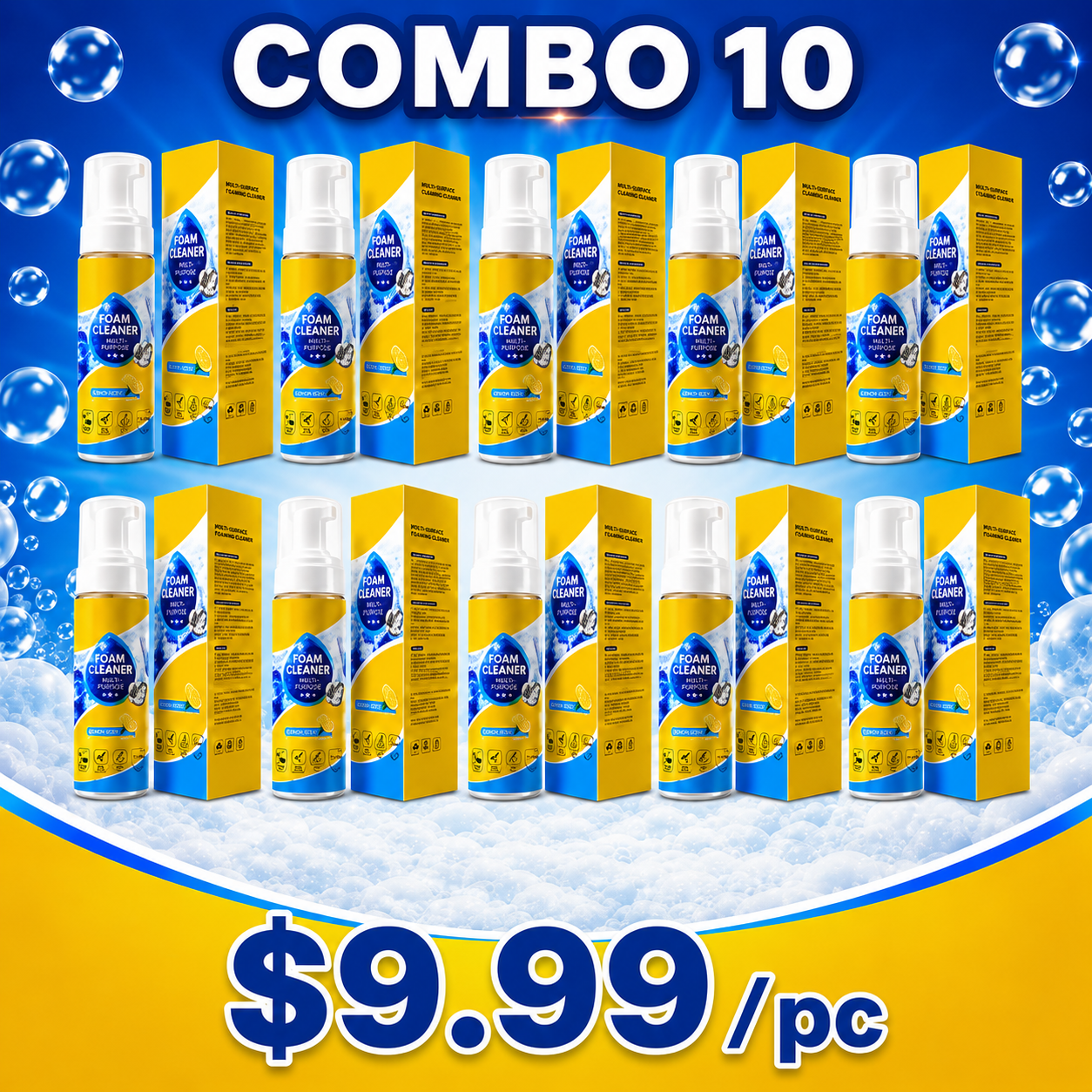 🔥Summer Kickoff: 70% OFF 🔥 Foam No-Rinse Cleaner